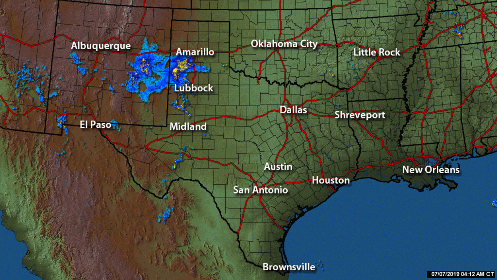 Texas Radar On Khou - Texas Weather Map