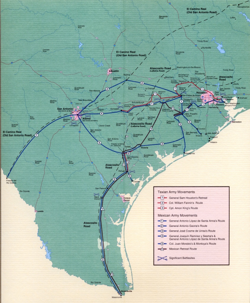 Texas Revolution Maps - Texas Independence Map