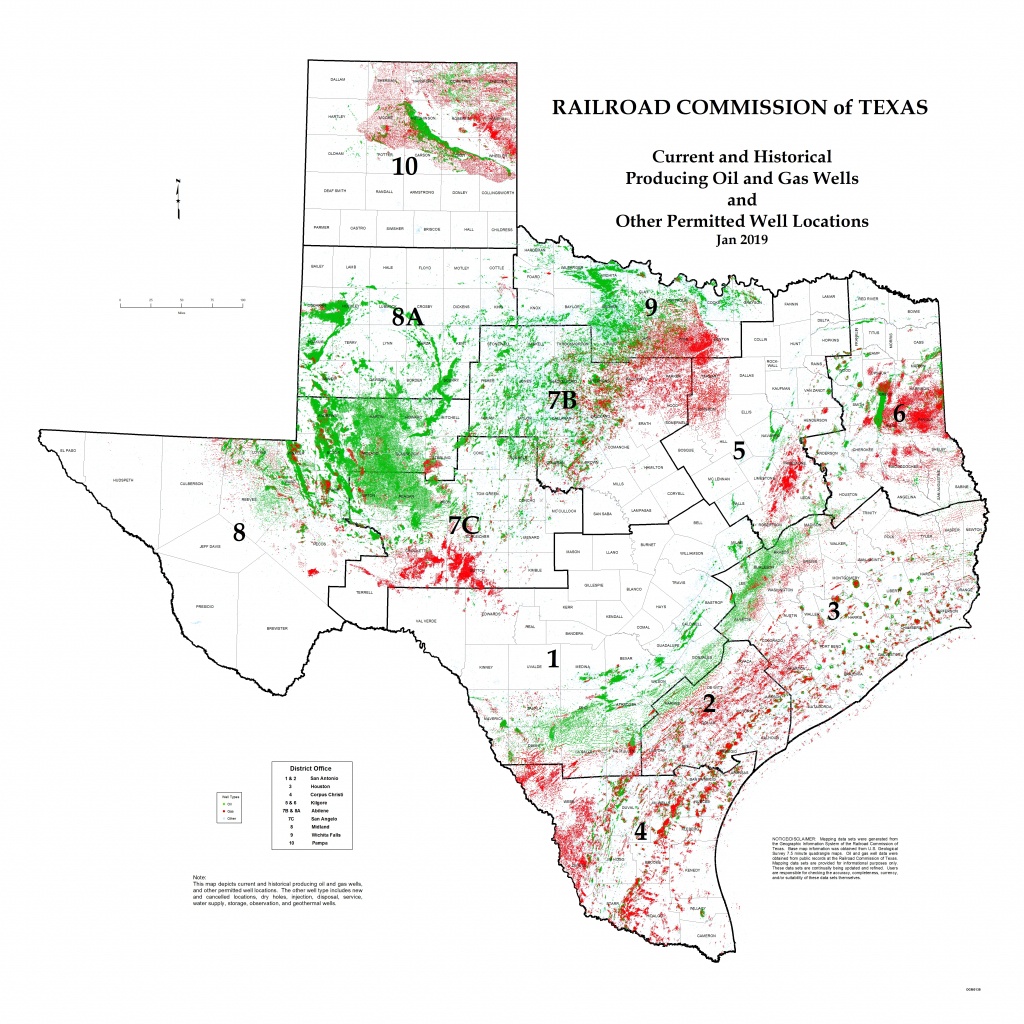 Texas Rrc - Special Map Products Available For Purchase - Texas Oil Well Map