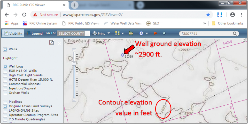 Texas Rrc - Using The Rrc Public Gis Viewer - Texas Railroad Commission Drilling Permits Map
