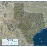 Texas Satellite Wall Map   Maps   Satellite Map Of Texas