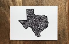 Texas Map Artwork
