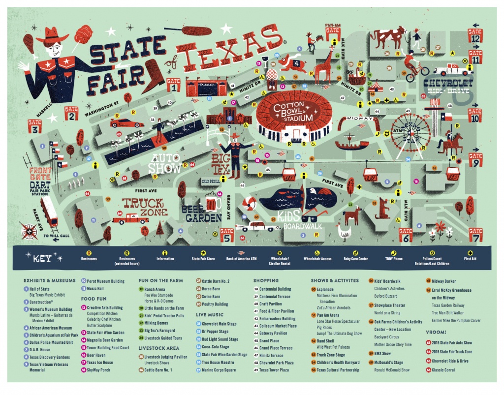 Texas State Fair Map | Rtlbreakfastclub - Texas State Fair Parking Map