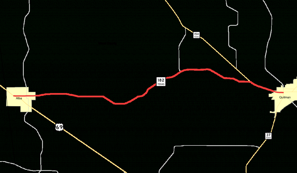 Texas State Highway 182 - Wikipedia - Alba Texas Map