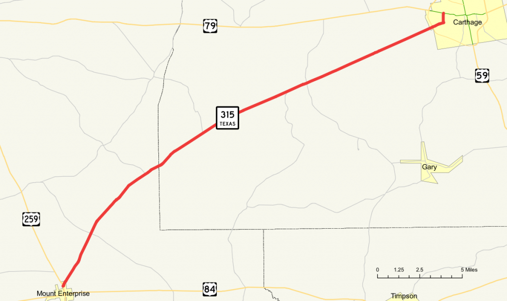 Texas State Highway 315 - Wikipedia - Carthage Texas Map