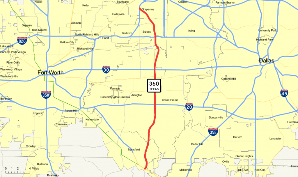 Texas State Highway 360 - Wikipedia - Texas Highway 183 Map