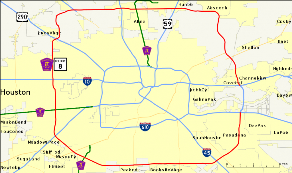 Texas State Highway Beltway 8 - Wikipedia - Porter Texas Map