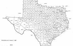 Texas State Map With Counties