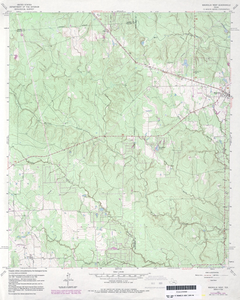 Texas Topographic Maps - Perry-Castañeda Map Collection - Ut Library - Google Maps Magnolia Texas