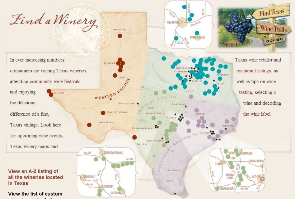 Texas Wine Regions Map | Wine Regions In 2019 | Wine, Wines, Texas - Texas Winery Map