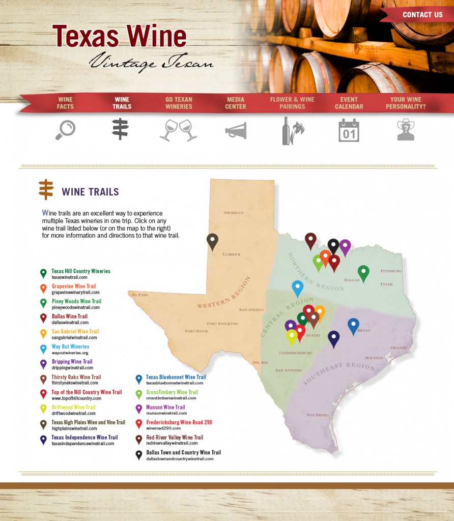 Texas Wine Trails - Texas Wine Trail Map