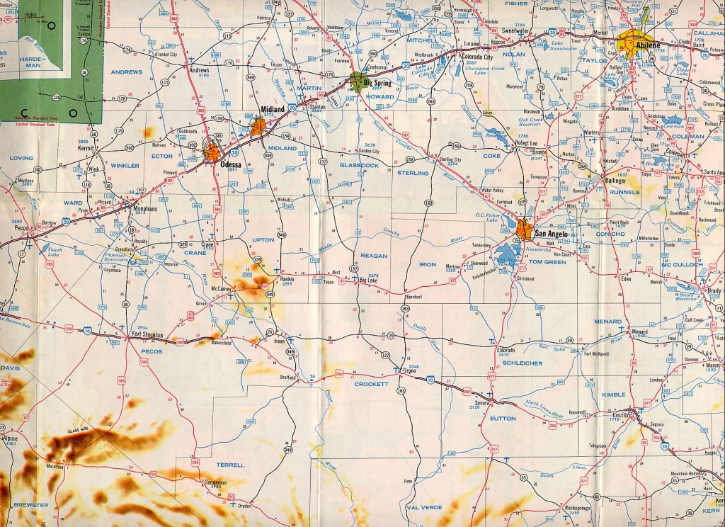 Texasfreeway &amp;gt; Statewide &amp;gt; Historic Information &amp;gt; Old Road Maps - Complete Map Of Texas