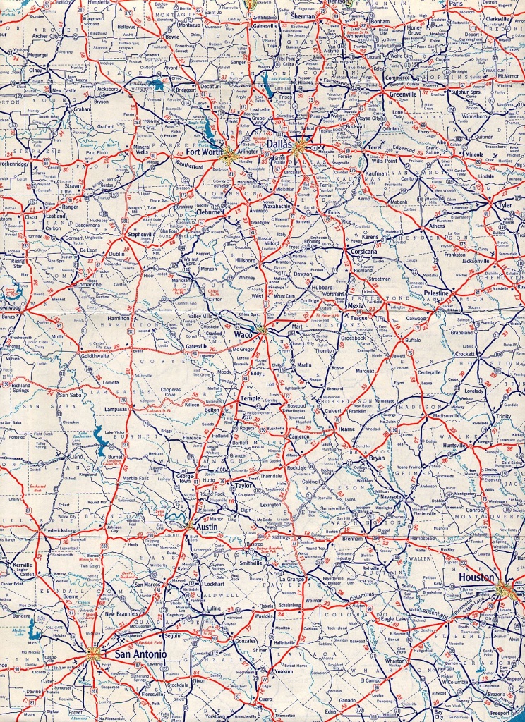 Texasfreeway &amp;gt; Statewide &amp;gt; Historic Information &amp;gt; Old Road Maps - Dallas Texas Highway Map