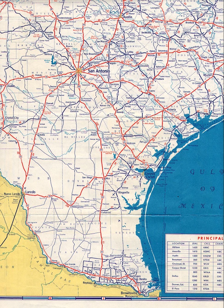 Texasfreeway &amp;gt; Statewide &amp;gt; Historic Information &amp;gt; Old Road Maps - Map Of South Texas