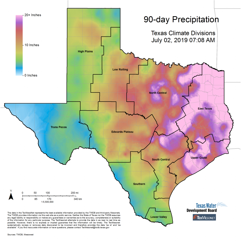 Texmesonet - Texas Temperature Map