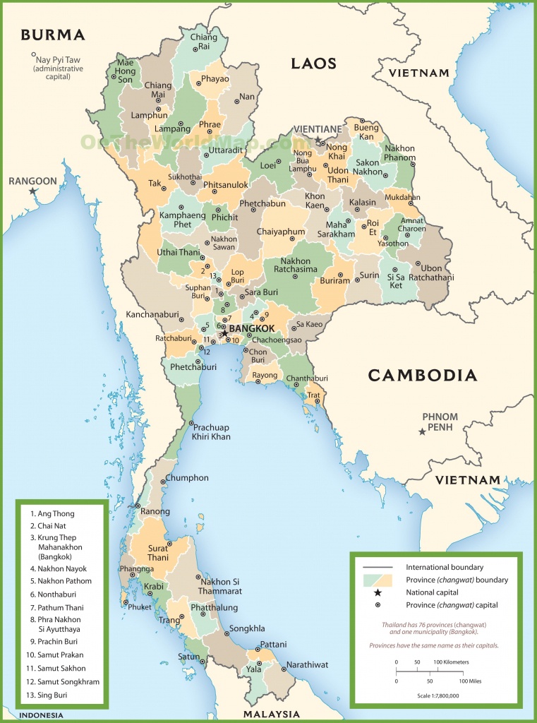 Thailand Maps | Maps Of Thailand - Printable Map Of Thailand