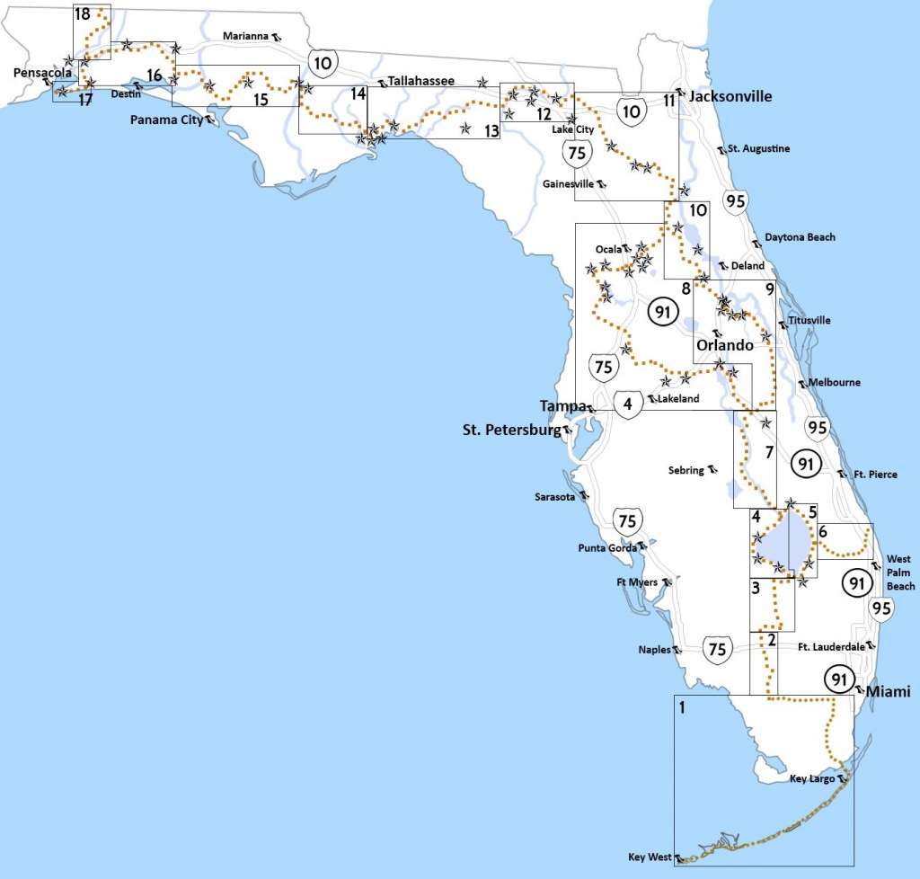 The 1,400-Mile Florida Trail, Our National Scenic Trail In Florida - Florida Trail Map