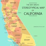 The Bay Area's Stereotypical Map Of California | Mapping Stereotypes   California Lead Free Zone Map