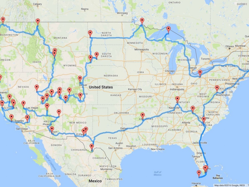 The Best Road Trip Itinerary To See All The Us National Parks - California To Florida Road Trip Map