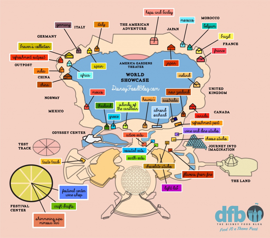 The Disney Food Blog 2018 Epcot Food And Wine Festival Map! | The - Printable Epcot Map