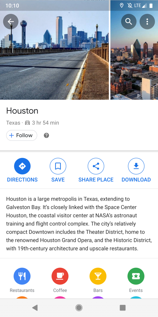 The First Image For Houston On Google Maps Is The Dallas Skyline - Google Maps Dallas Texas