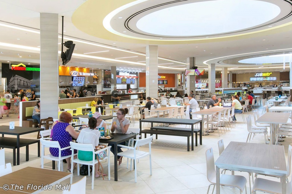 The Florida Mall - Largest Shopping Mall In Orlando - Florida Mall Food Court Map