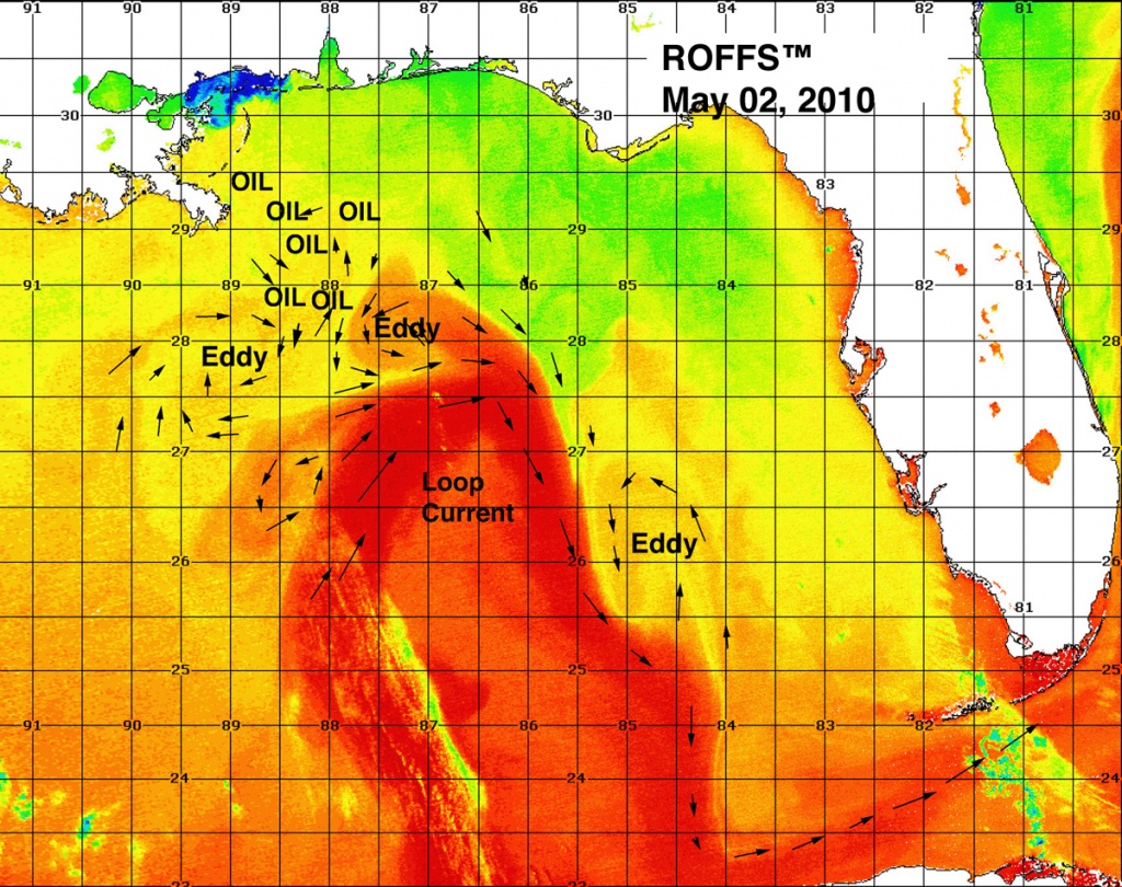 Florida Water Temperature Map Printable Maps   The Loop Current Florida Water Temperature Map 