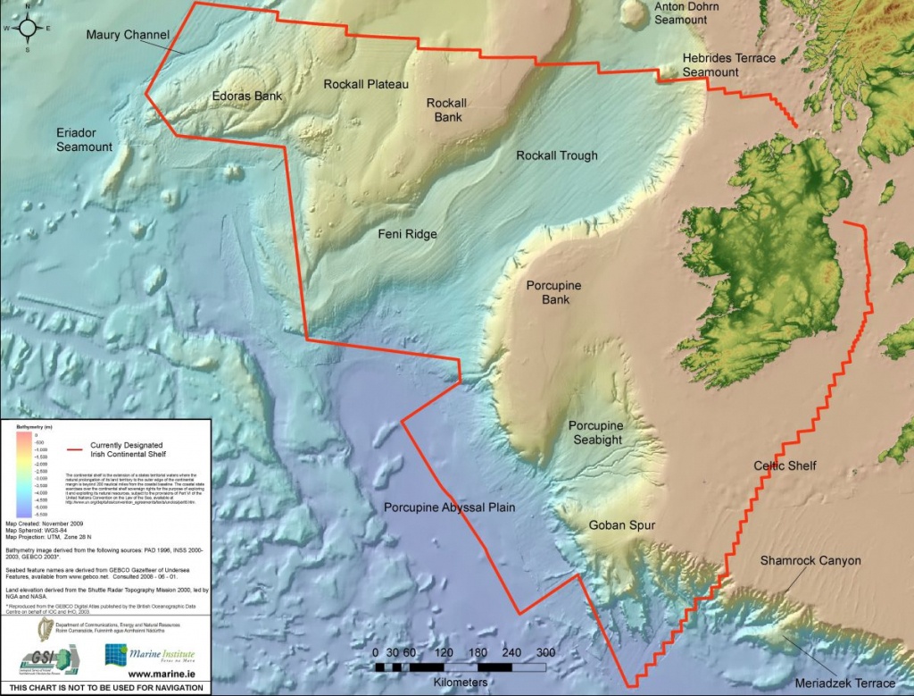 The Real Map Of Ireland | Marine Institute - Florida Marine Maps