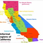 The Regionalization Of California, Part 2 | Geocurrents Intended For   California Valley Map