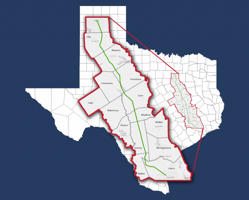 The Texas High-Speed Train — Alignment Maps - High Speed Rail Texas Route Map