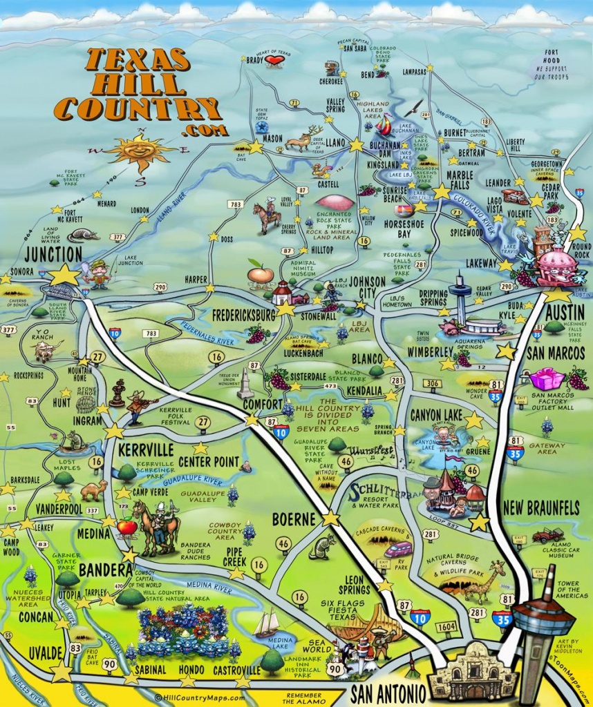 The Texas Hill Country Map - Texas Hill Country Map Pdf