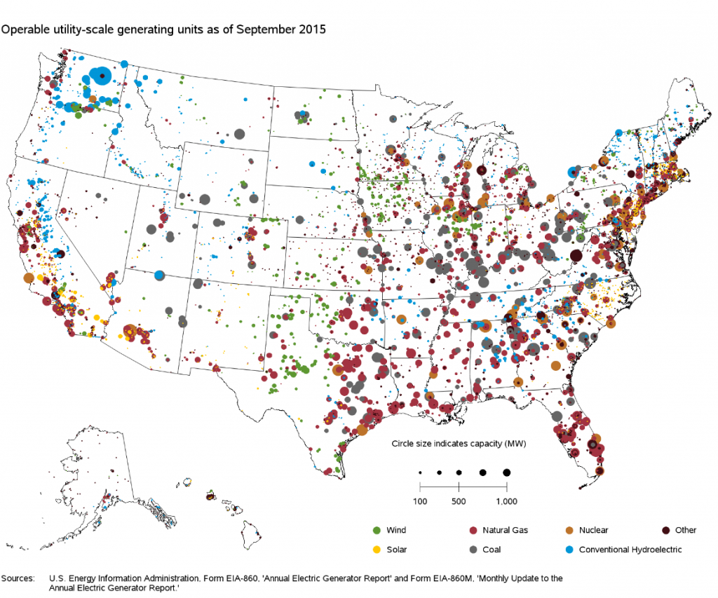 The U.s. Electricity System In 15 Maps - Sparklibrary - Electric Transmission Lines Map Texas