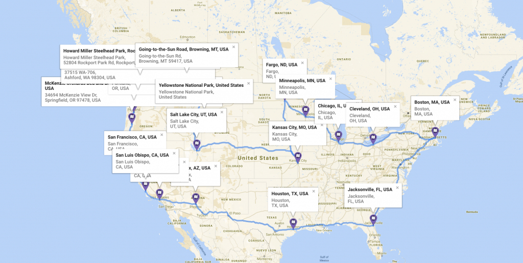 The Ultimate American Road Trip To Take In An Electric Vehicle - Electric Car Charging Stations Map Florida
