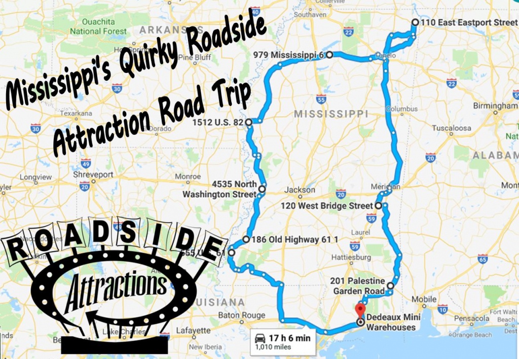 The Ultimate Mississippi Roadside Attractions Road Trip - Roadside Attractions Texas Map