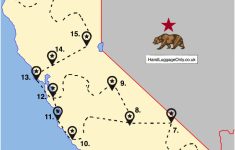 California Travel Map