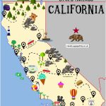The Ultimate Road Trip Map Of Places To Visit In California | Travel   California Coast Drive Map