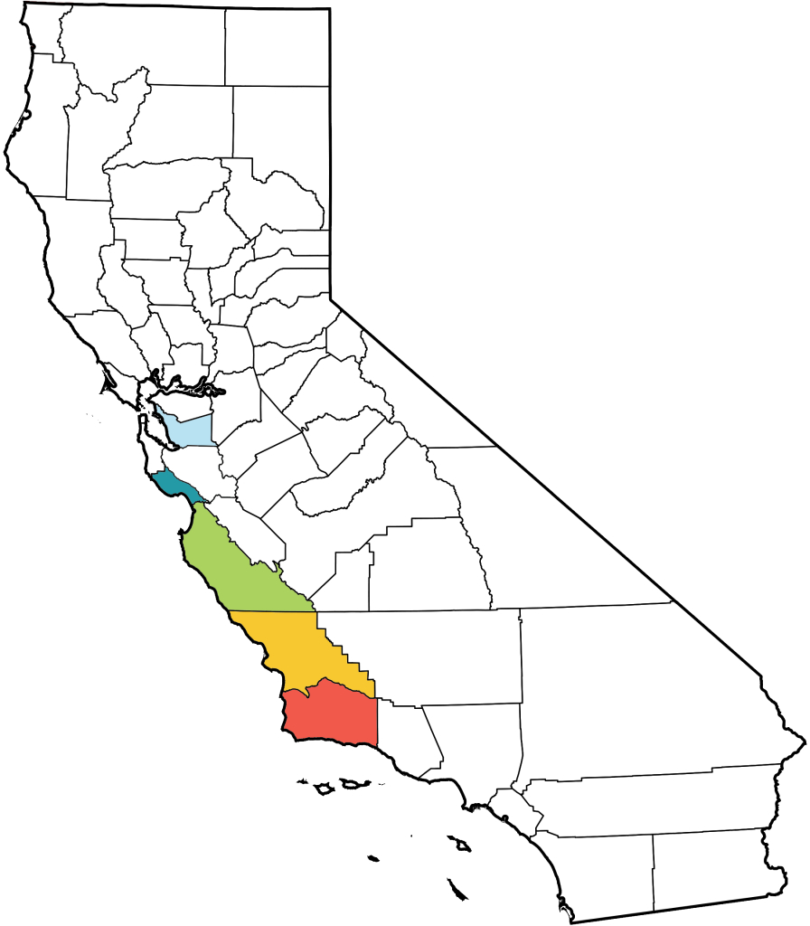 The Xerces Society Where To See Monarchs In California - The Xerces - Monarch Butterfly Migration Map California