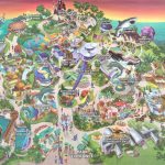 Theme Park Brochures Sea World San Diego   Theme Park Brochures   Printable Sea World Map