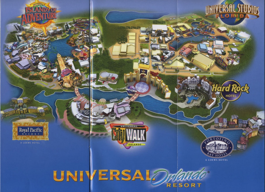 Theme Park Brochures Universal Orlando Resort - Theme Park Brochures - Universal Studios Florida Hotel Map
