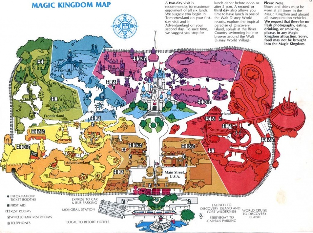 Theme Park Maps – Over The Years | Places I&amp;#039;ve Been | Disney Map - Magic Kingdom Orlando Florida Map