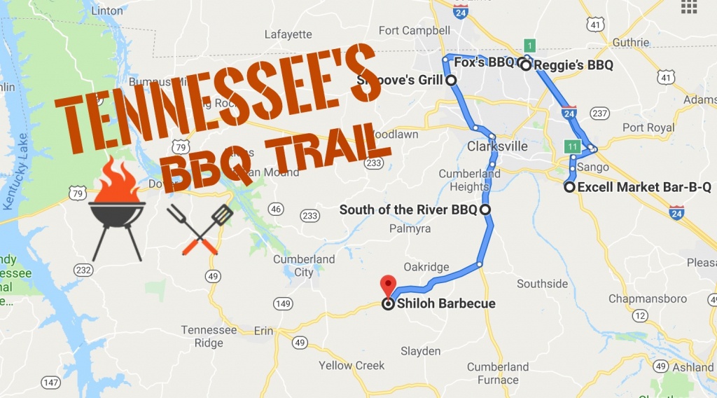 This Bbq Trail Through Tennssee Is Absolutely Amazing - Texas Bbq Trail Map