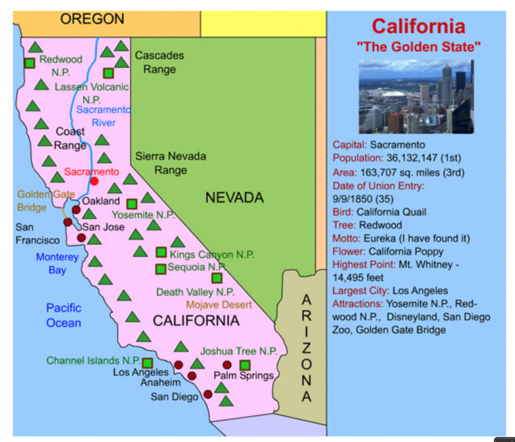 This California Interactive Map Is Perfect For Kids! Simply Click On - California Landforms Map
