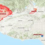 This Map Shows How Big And Far Apart The 4 Major Wildfires Are In   Fires In Southern California Today Map