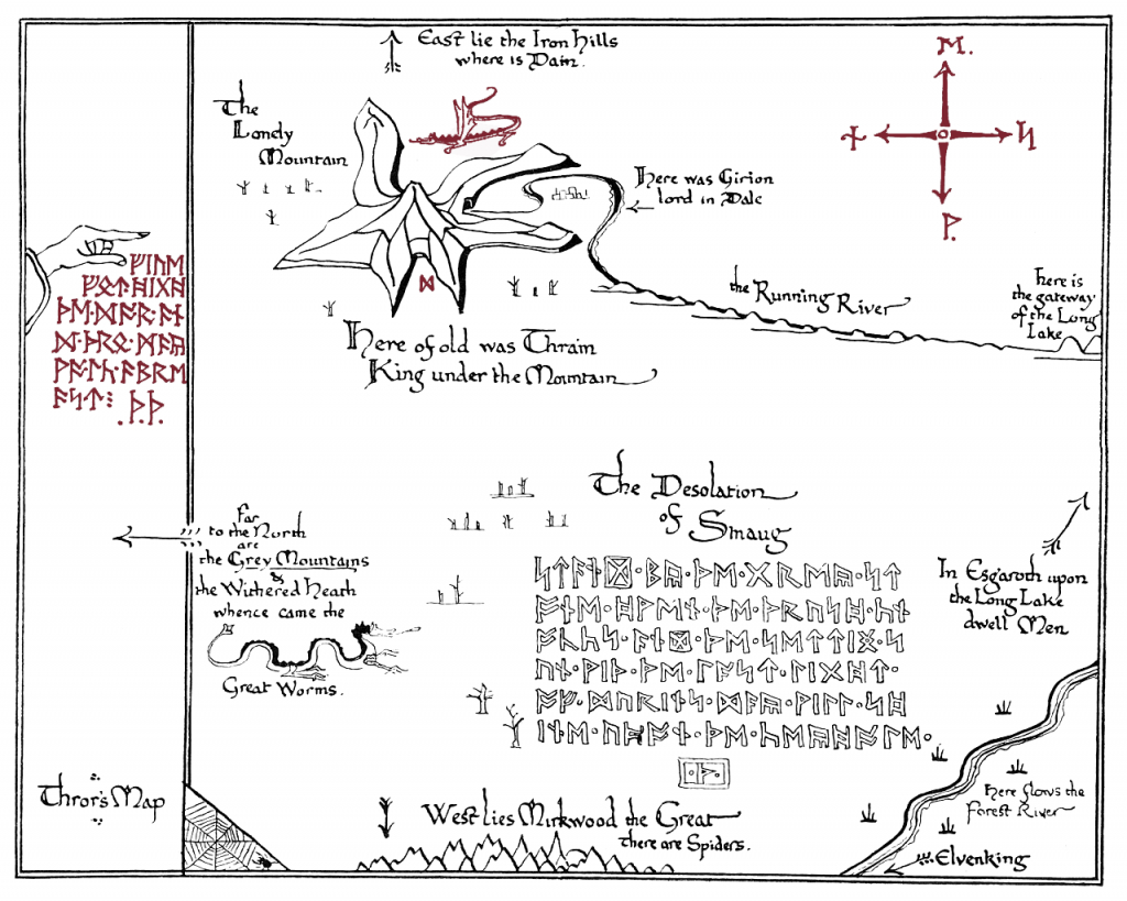 Thrors Map Printable | Homeschool Unit - Hobbit In 2019 | Tolkien - Printable Hobbit Map