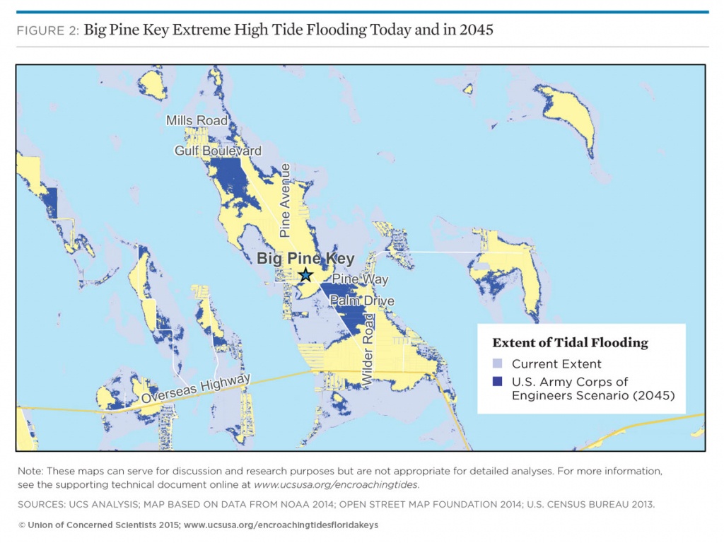 Tidal Flooding And Sea Level Rise In The Florida Keys (2015) | Union - Florida Global Warming Map