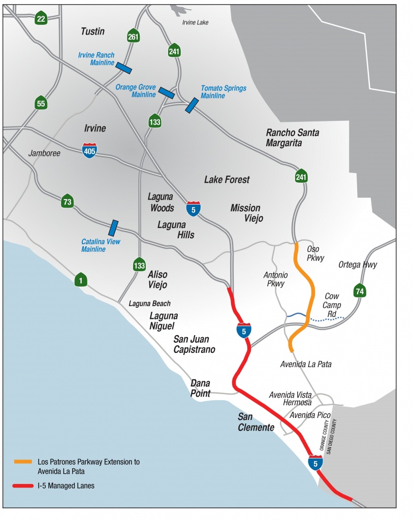 Toll Road Agency Proposes New Transportation Option For South County - Mission Viejo California Map