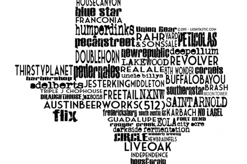 Top 10 Texas Craft Breweries - Good Bull Hunting - Texas Breweries Map