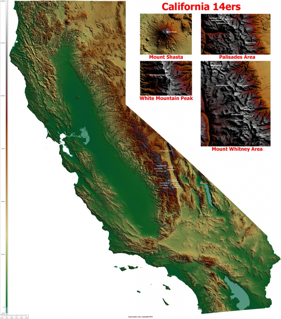 california topographic map