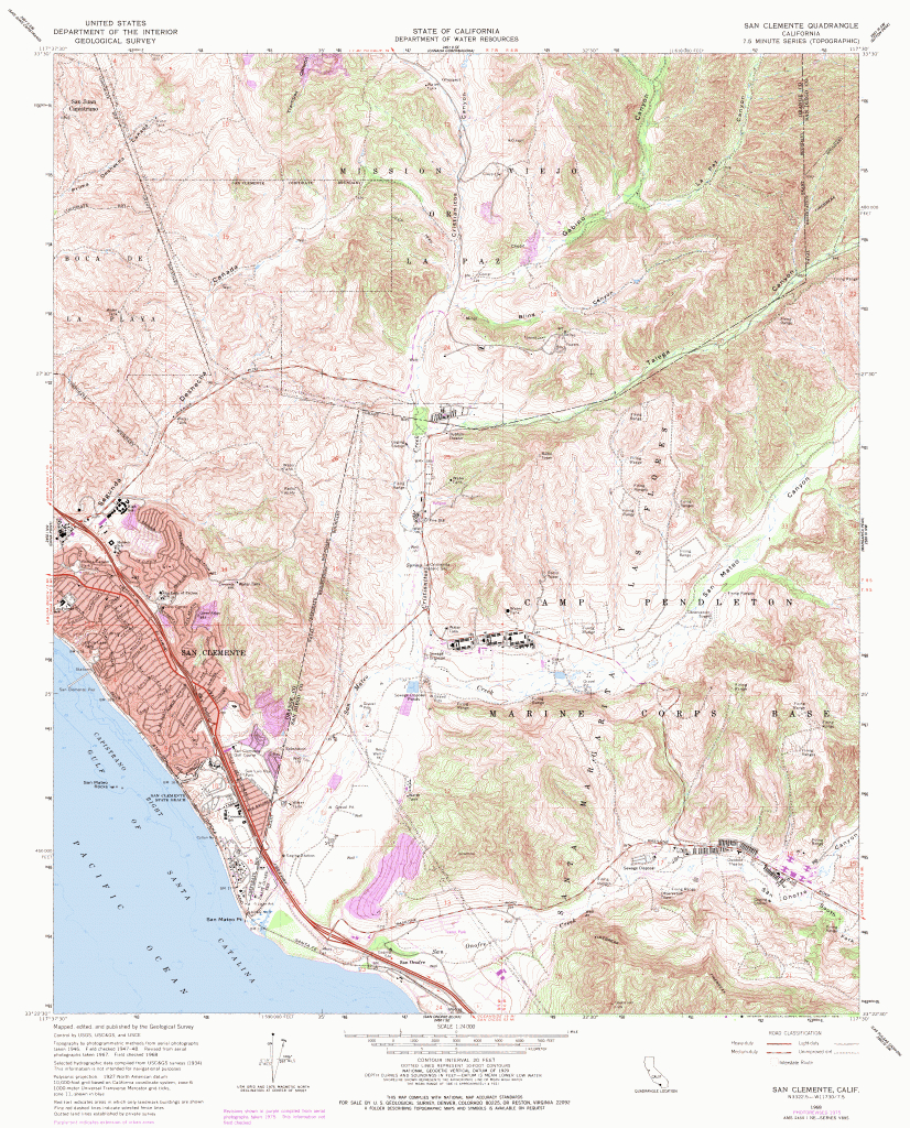 Topographic Maps Of San Diego County, California - Usgs Maps California  Printable Maps