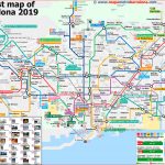 Tourist Map Of Barcelona, 49 Important Places For Tourists.   Printable Map Of Barcelona